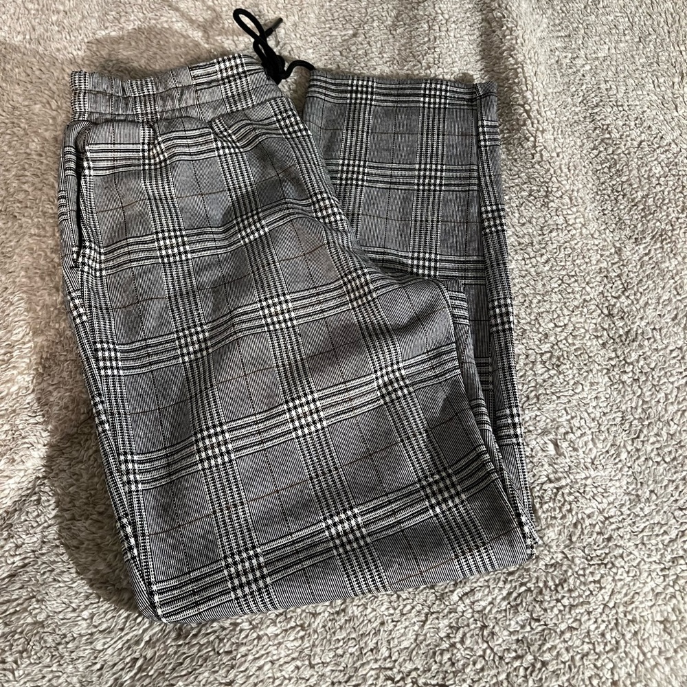 High rise slim straight fit ankle pull on pants